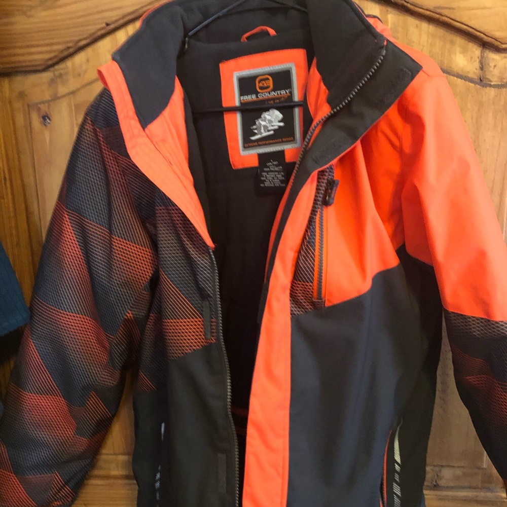 Free Country Kids Orange and Black Winter Jacket